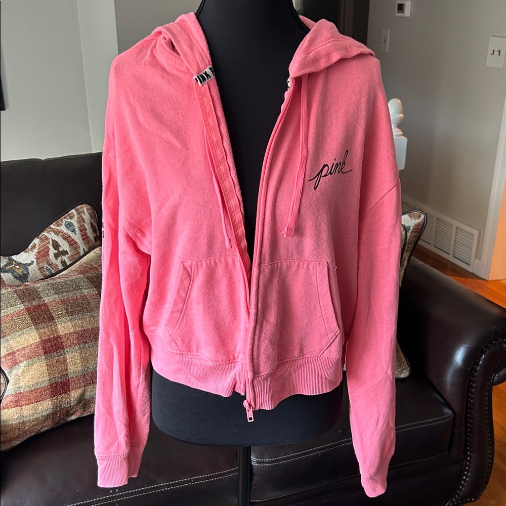 PINK Victoria's Secret Pink Hoodie Jacket - Picture 1 of 6